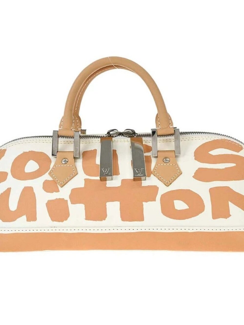Louis Vuitton Beige Graffiti Alma Horizontal Handbag M92176 BA0041 197086